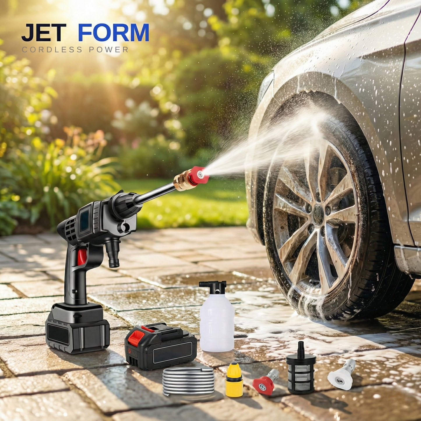 Jetform HydroBlast Pro — Cordless Pressure Washer Kit